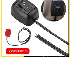 Universal Car Switch Paste Type Toggle Switch with Cable 60cm/100cm DC 12V for Fog Ring Drive Lights Neon Lights Mini Button