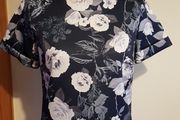 Size 8 Blue Floral Top