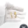 Gold Bonded 925 Sterling Silver & CZ Hoop Earrings Image 8