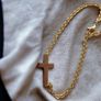 Minimalist Cross Charm Bracelet Image 4