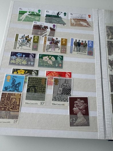 UK collection in stamp album