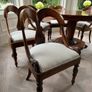 William IV style flame mahogany table & chairs Image 9
