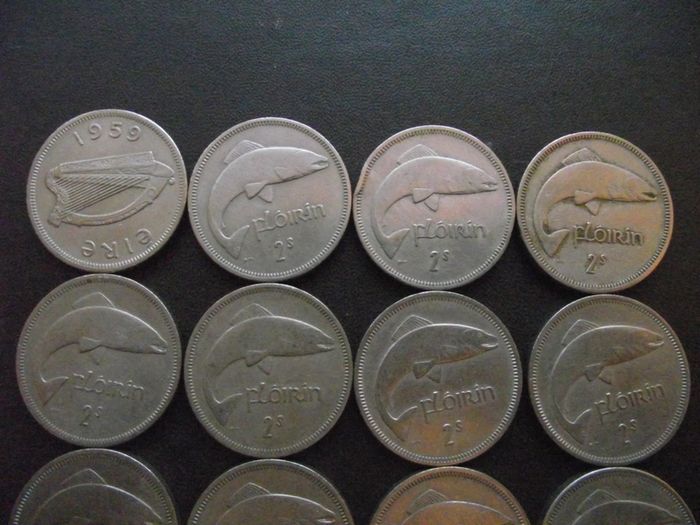 16 Irish Florins (Two Shillings) (1959-1964)