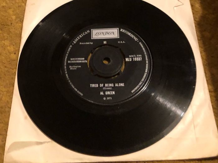 Al Green - Tired of Being Alone (1971) 7"