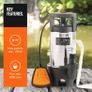 Submersible Water Pump with Anti-Kinking 8m Hose (1100W) - Drain Dirty or Clean Water from Pond, Swimming Pool, Hot Tub, Flooded Cellar - with Float Switch & Hose Connector - 10m Power Cable (FREE POSTAGE) Image 4