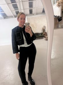 boucle cropped jacket