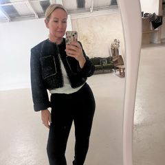 boucle cropped jacket