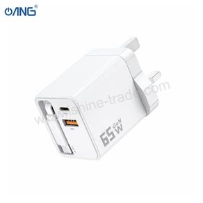 ANG TCX65A PD65W Dual Port GaN Charger With Built In Type C Cable