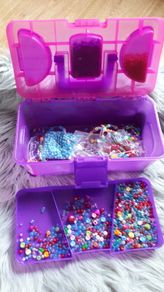 Chad Valley Bead Box and Beads