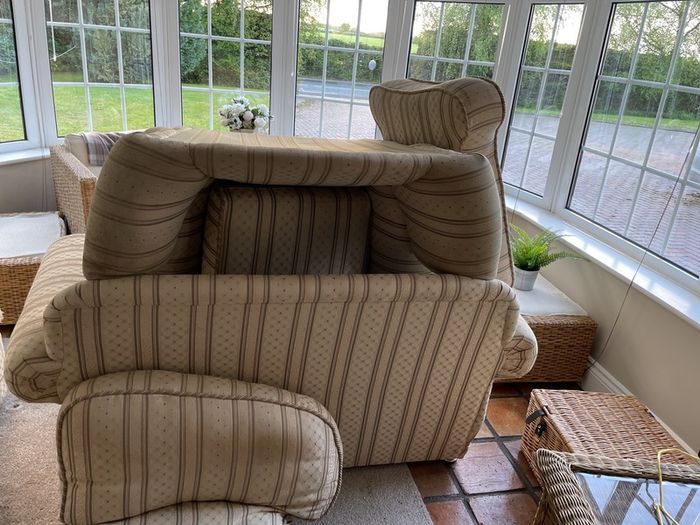 2 seater couch and 2 armchairs