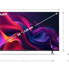 sharp Smart TV 55" New. Under warranty till 2029 Nov