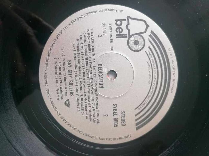 Bay City Rollers Dedication LP