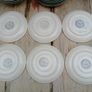 TG Green  green stripe saucers, green Cornishware Image 3