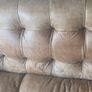Brown Two Seater Leather Sofa Image 3