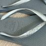 Silver slim Havaianas uk1-2 Image 4