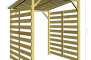 Garden Firewood Storage Shed Impregnated Pinewood