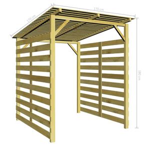 Garden Firewood Storage Shed Impregnated Pinewood
