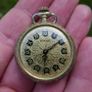 Vintage Diane Womens Gold Tone Pendant Wind Up Mechanical Watch - in working order Image 7