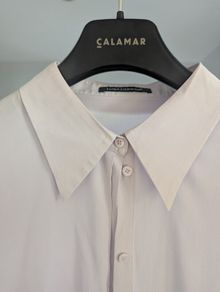 Iconic lilac  silk blouse by Louisa Cerano