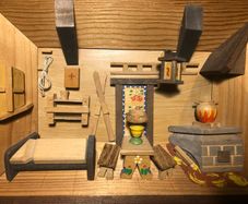 3D wooden Swiss Chalet Picture