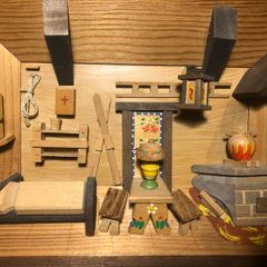 3D wooden Swiss Chalet Picture
