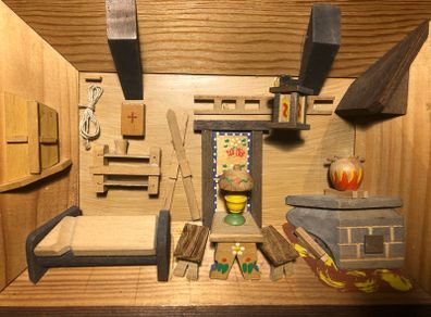 3D wooden Swiss Chalet Picture