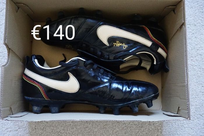 Football Boots Nike Tiempo R10 Black (2006) Size 7.5UK FG