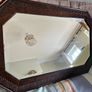 Early 1900s Art Nouveau/ Arts and Crafts Octagonal bevelled glass mirror Image 2
