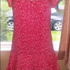 Brand new pink floral above the knee dress CREW CLOTHING Co. size UK10 EU38 Postage included