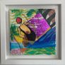 Original Abstract Painting  Original Art  Swim Art Swimmer Swimming art Image 2
