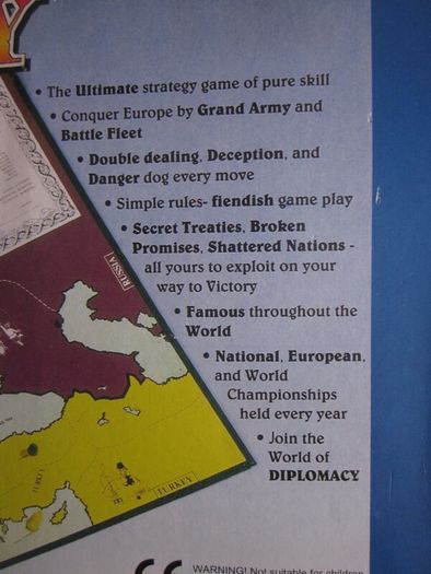Gibsons Diplomacy Board Game 2014