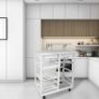BRAND NEW Kitchen Islands Trolleys Hotel Catering Serving Trolley Moveable Kitchen Storage Rack Four-layer Home Utility Shelf Trolley HWC Image 2