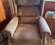 Electronic armchair for seniors. Lift and rise .