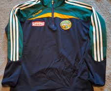 Offaly GAA O'Neills Hurling/Gaelic Football Half Zip Jersey (Youths 13-14 Years) FREE POST