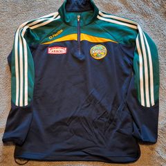 Offaly GAA O'Neills Hurling/Gaelic Football Half Zip Jersey (Youths 13-14 Years) FREE POST