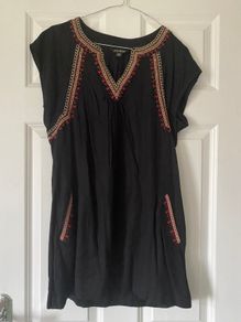 Lucky brand - Black boho Tunic top