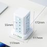 Extension tower (3M) - 8 way / 6 USB (white) Image 4