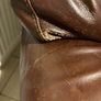 Brown leather armchair Image 3