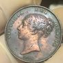 1846 Penny Victoria SCARCE DATE Nice Grade Image 2