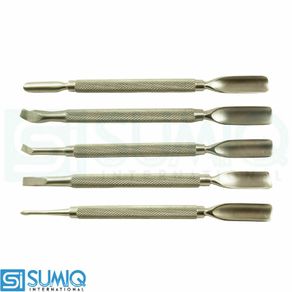 X5 Cured Nail Spatula Stainless Steel Nail Slider Gouge Manicure Pedicure