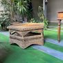 Wicker coffee table - hexagonal Image 3