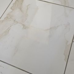 Kitchen Ceramic Tile - Glossy White Grey Gold