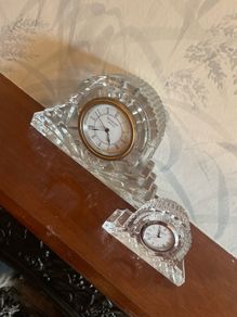 Waterford Crystal Heritage Cottage Clock x2