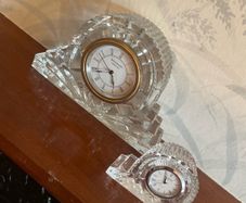 Waterford Crystal Heritage Cottage Clock x2