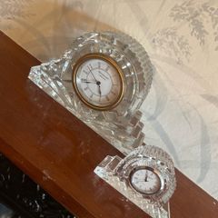 Waterford Crystal Heritage Cottage Clock x2