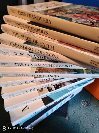 11 Volumes of 'Milestones of History's - Hardback