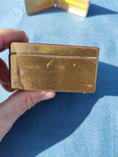 Vintage Colibri table lighter and Two cases