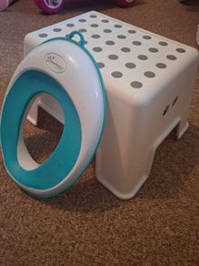Toilet step and toilet seat