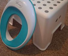 Toilet step and toilet seat