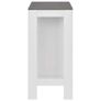 Bar Table with Shelf White 110x50x103 cm - Free Delivery Nationwide Image 4